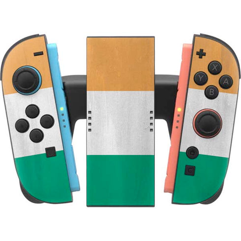 Ivory Coast Flag Distressed Nintendo Switch 2 (2025) Joy-Con Controller Skin