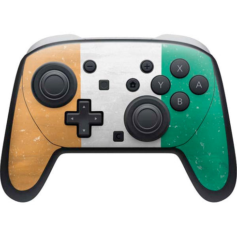 Ivory Coast Flag Distressed Nintendo Skins