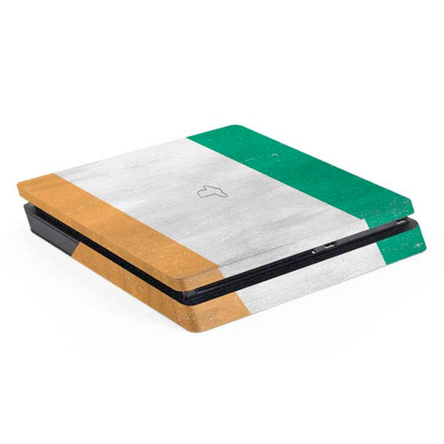 Ivory Coast Flag Distressed PlayStation PS4 Skins
