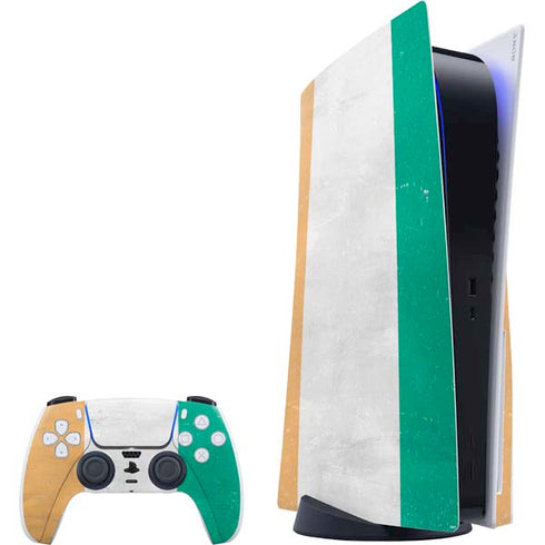 Ivory Coast Flag Distressed PlayStation PS5 Skins