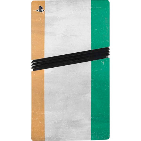 Ivory Coast Flag Distressed PS5 Pro Bundle Skin