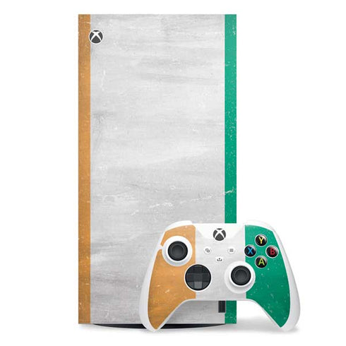 Ivory Coast Flag Distressed Xbox Series X Skins