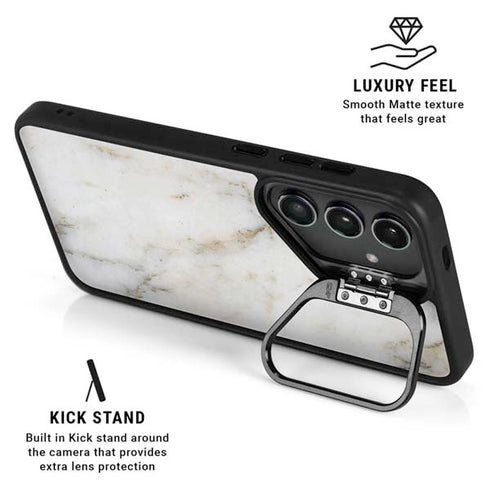 Ivory Taupe Galaxy S24 FE Kickstand Case