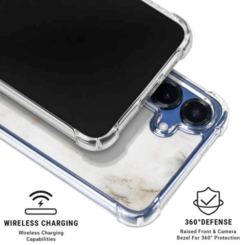 Ivory Taupe Galaxy S25 Plus Clear Case