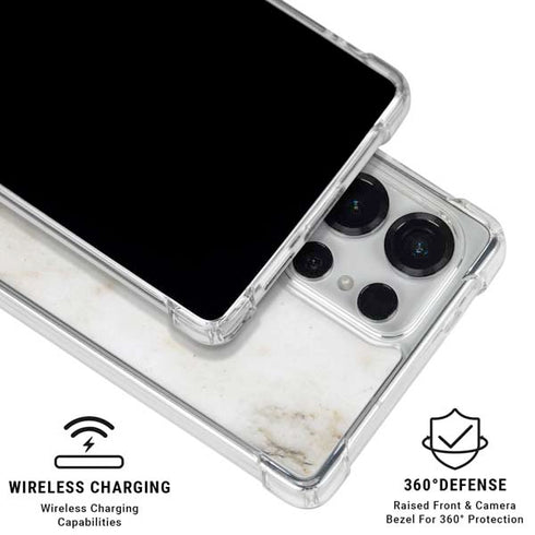 Ivory Taupe Galaxy S25 Ultra Clear Case