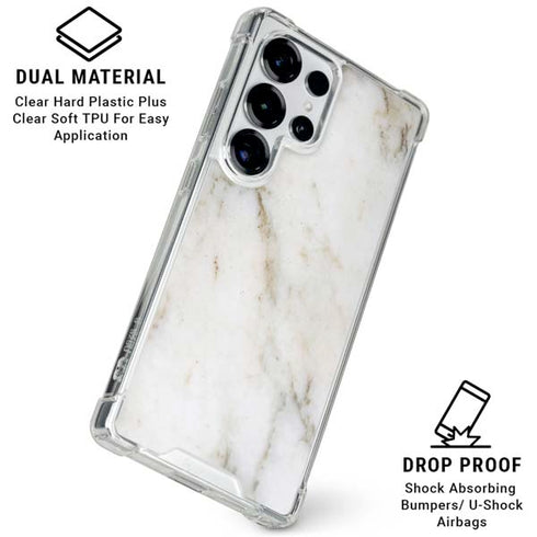 Ivory Taupe Galaxy S25 Ultra Clear Case