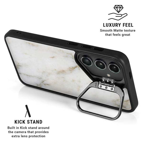 Ivory Taupe Galaxy S26 Kickstand Case