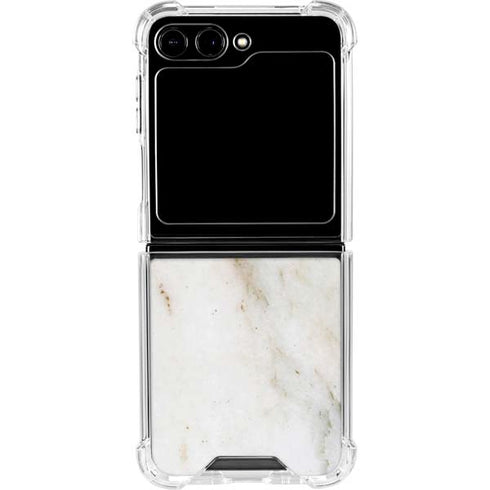 Ivory Taupe Galaxy Z Flip6 Clear Case