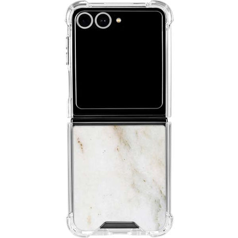 Ivory Taupe Galaxy Z Flip7 Clear Case