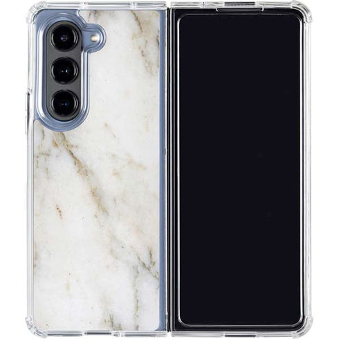 Ivory Taupe Galaxy Z Fold5 5G Clear Case
