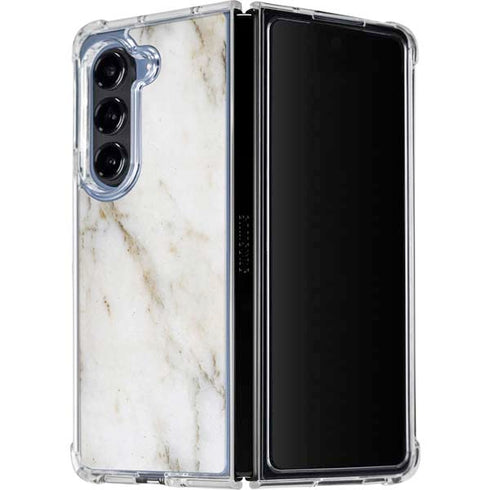 Ivory Taupe Galaxy Z Fold5 5G Clear Case
