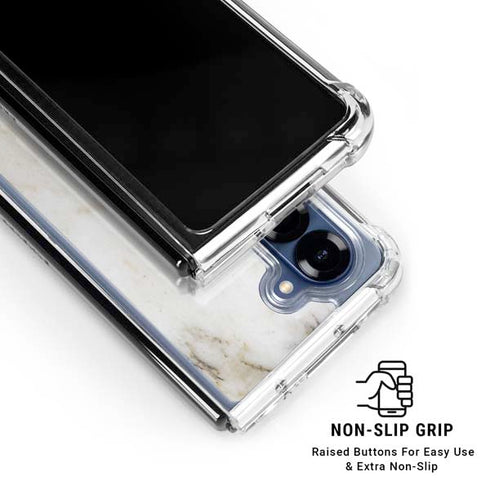 Ivory Taupe Galaxy Z Fold6 Clear Case