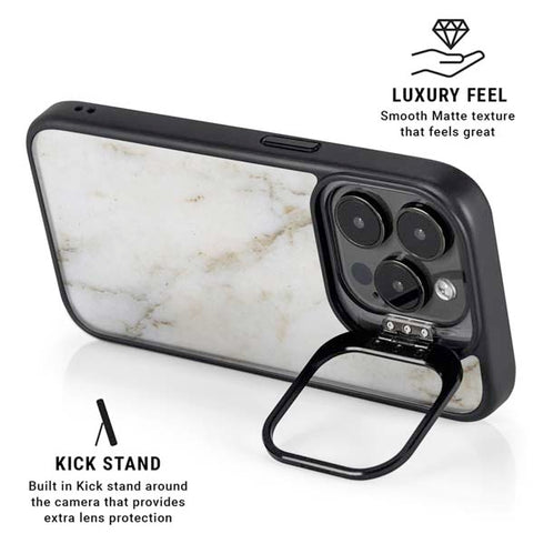 Ivory Taupe iPhone 15 Pro Max Kickstand Case