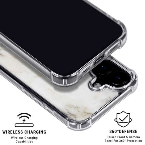 Ivory Taupe iPhone 16 Plus Clear Case