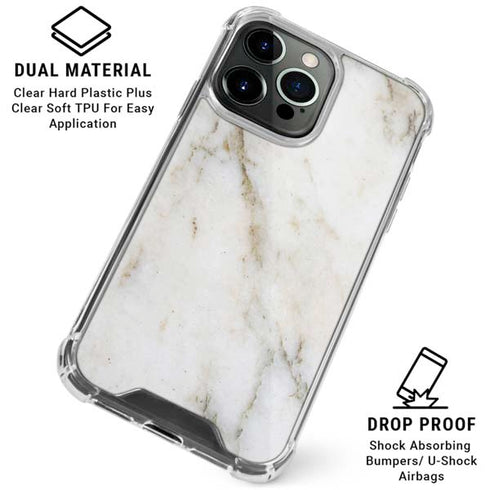 Ivory Taupe iPhone 16 Pro Clear Case