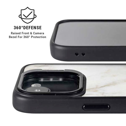 Ivory Taupe iPhone 16e Kickstand Case