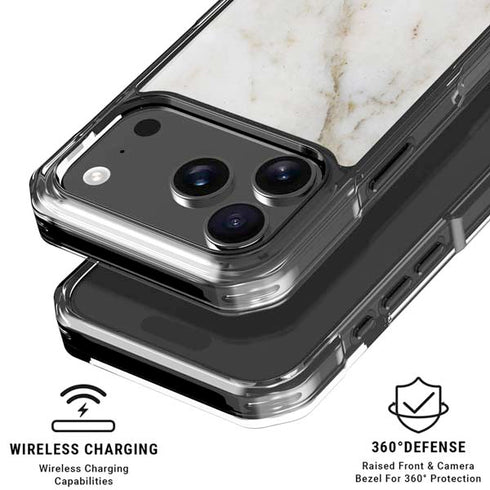 Ivory Taupe iPhone 17 Pro Clear Case