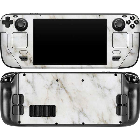 Ivory Taupe Steam Deck Handheld Gaming Computer OLED Skin