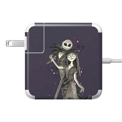 Disney The Nightmare Before Christmas Jack and Sally Art 85W Power Adapter (15 and 17 inch MacBook Pro Charger) Skin
