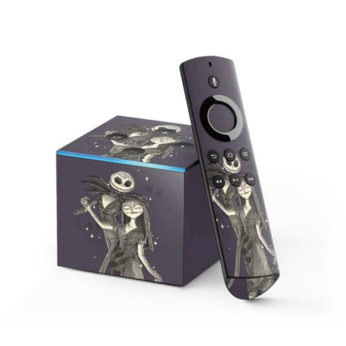 Disney The Nightmare Before Christmas Jack and Sally Art Fire TV Cube Skin