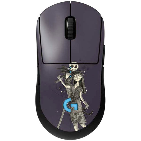 Disney The Nightmare Before Christmas Jack and Sally Art G Pro Wireless Gaming Mouse Skin