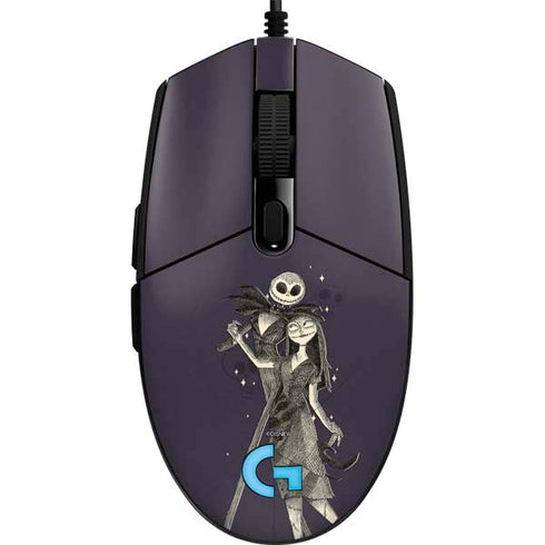 Disney The Nightmare Before Christmas Jack and Sally Art G203 Prodigy RGB Wired Gaming Mouse Skin