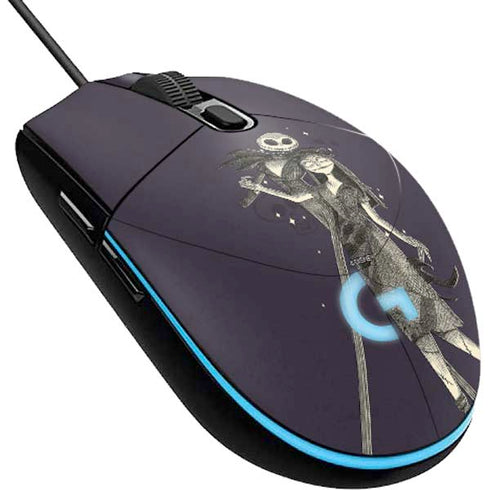 Disney The Nightmare Before Christmas Jack and Sally Art G203 Prodigy RGB Wired Gaming Mouse Skin