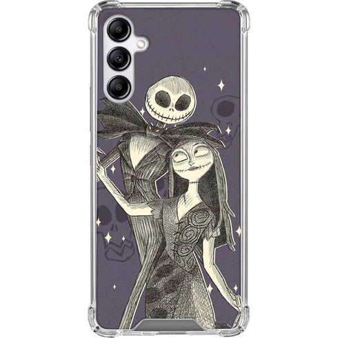 Disney The Nightmare Before Christmas Jack and Sally Art Gabb Phone 4 Clear Case