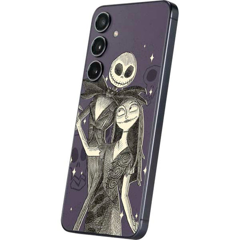 Disney The Nightmare Before Christmas Jack and Sally Art Galaxy A16 5G Skin