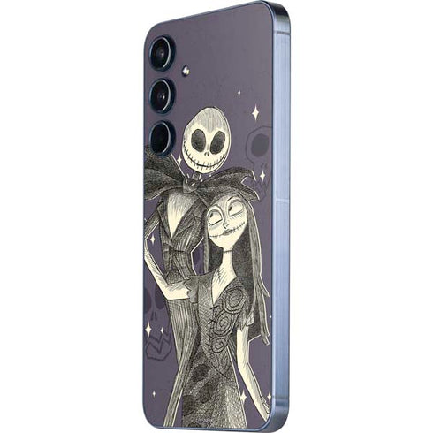 Disney The Nightmare Before Christmas Jack and Sally Art Galaxy A35 5G Skin