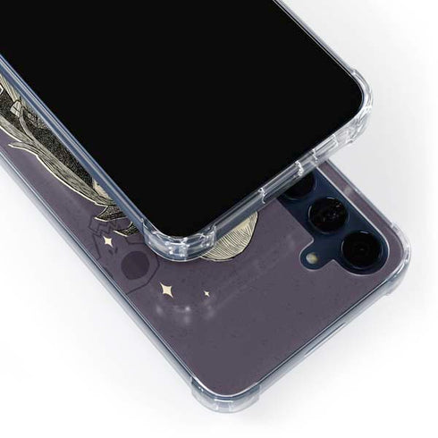 Disney The Nightmare Before Christmas Jack and Sally Art Galaxy A55 5G Clear Case