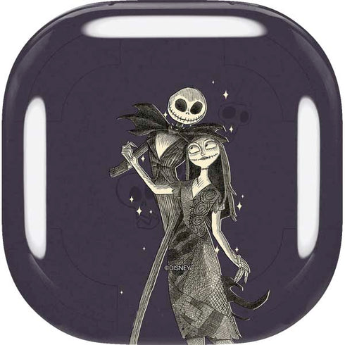 Disney The Nightmare Before Christmas Jack and Sally Art Galaxy Buds Live Skin