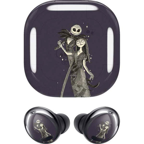 Disney The Nightmare Before Christmas Jack and Sally Art Galaxy Buds Pro Skin