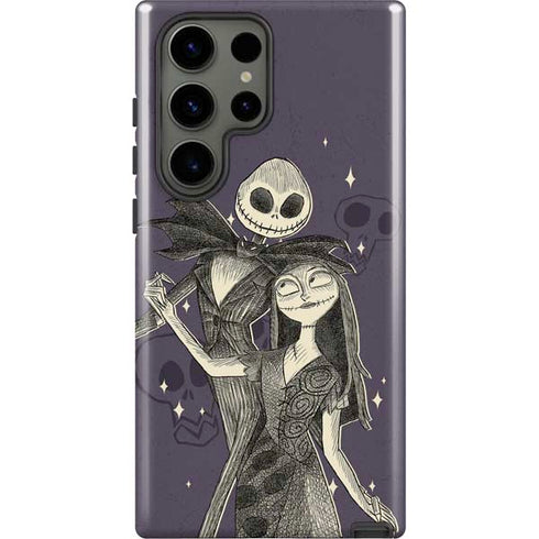 Disney The Nightmare Before Christmas Jack and Sally Art Galaxy S23 Ultra Pro Case