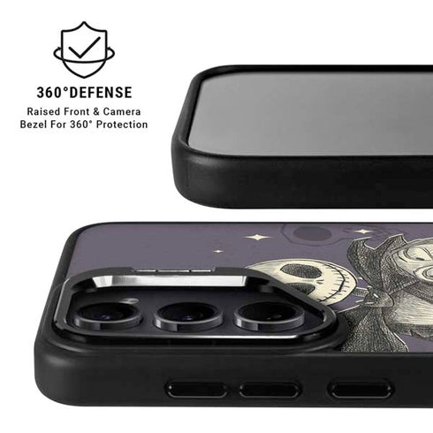 Disney The Nightmare Before Christmas Jack and Sally Art Galaxy S25 Kickstand Case