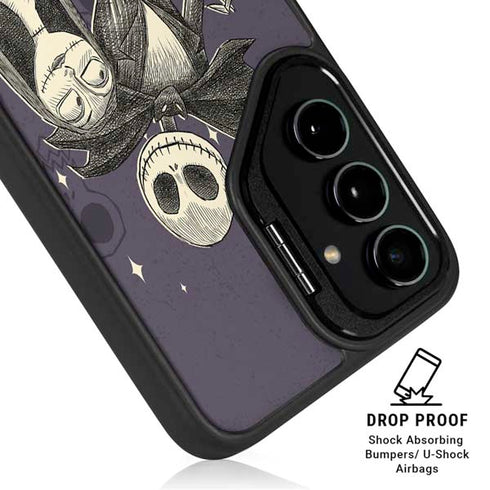 Disney The Nightmare Before Christmas Jack and Sally Art Galaxy S25 Kickstand Case