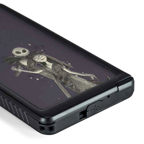 Disney The Nightmare Before Christmas Jack and Sally Art Galaxy S24 Ultra Waterproof Case