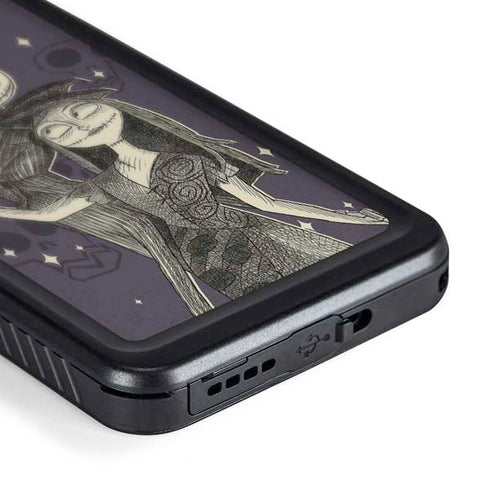Disney The Nightmare Before Christmas Jack and Sally Art Galaxy S24 Waterproof Case