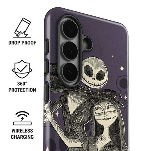 Disney The Nightmare Before Christmas Jack and Sally Art Galaxy S26 Impact Case