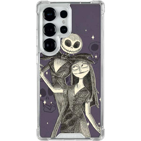 Disney The Nightmare Before Christmas Jack and Sally Art Galaxy S26 Ultra Clear Case