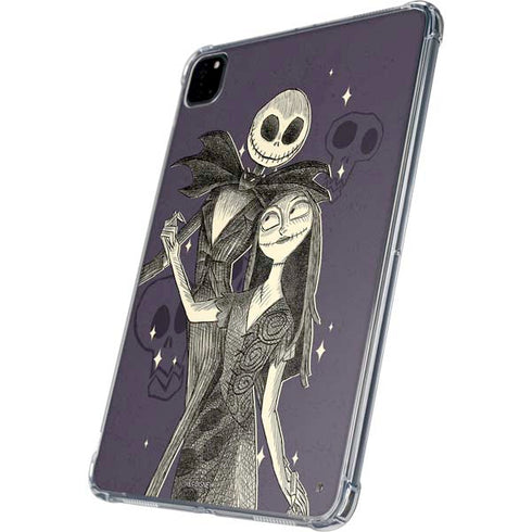 Disney The Nightmare Before Christmas Jack and Sally Art iPad Pro 11in (2024) Clear Case