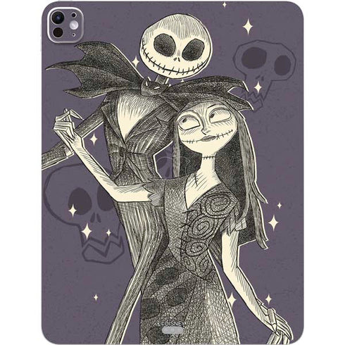 Disney The Nightmare Before Christmas Jack and Sally Art iPad Pro 13in M4 (2024) Skin