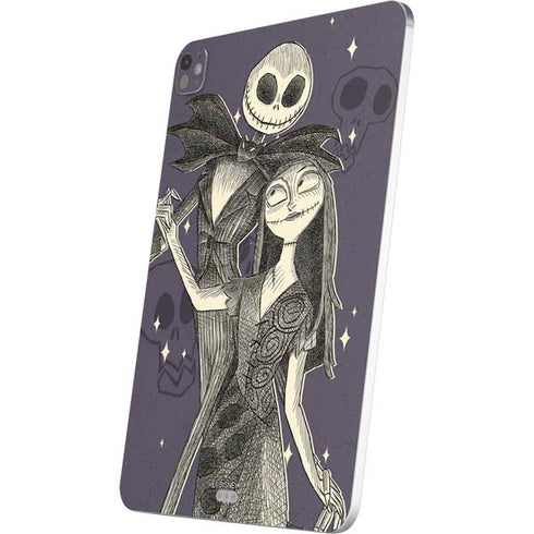 Disney The Nightmare Before Christmas Jack and Sally Art iPad Pro 13in M4 (2024) Skin
