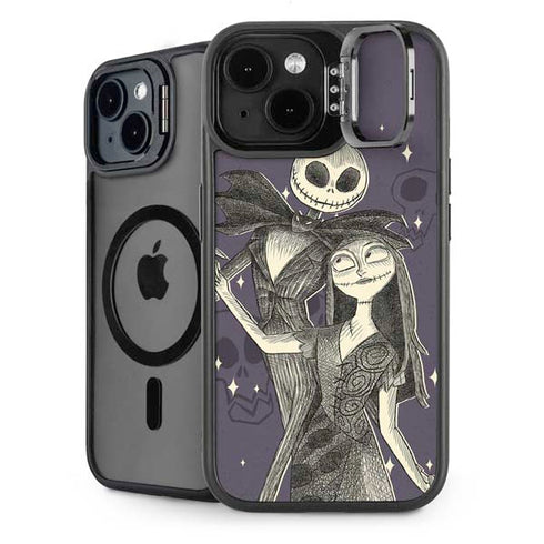 Disney The Nightmare Before Christmas Jack and Sally Art iPhone 13 Kickstand Case