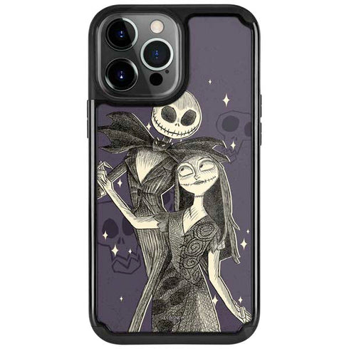 Disney The Nightmare Before Christmas Jack and Sally Art iPhone Cases