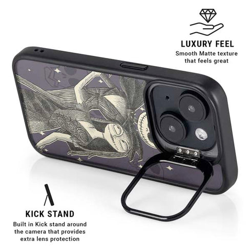 Disney The Nightmare Before Christmas Jack and Sally Art iPhone 14 Kickstand Case