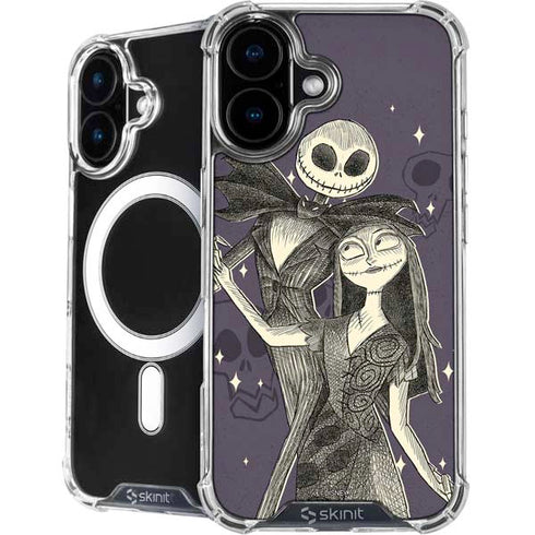 Disney The Nightmare Before Christmas Jack and Sally Art iPhone 16 MagSafe Case