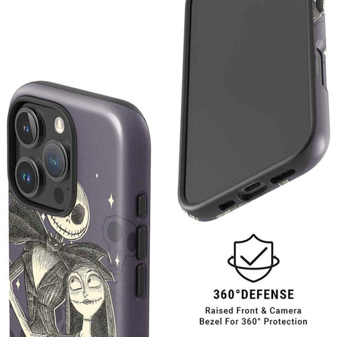 Disney The Nightmare Before Christmas Jack and Sally Art iPhone 16 Pro Magsafe Impact Case