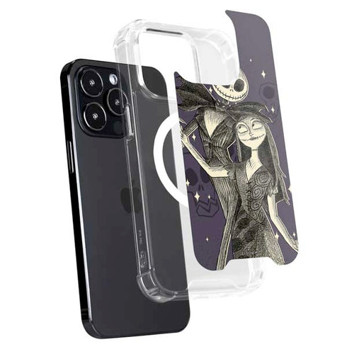Disney The Nightmare Before Christmas Jack and Sally Art iPhone 16 Pro Max MagSafe Case