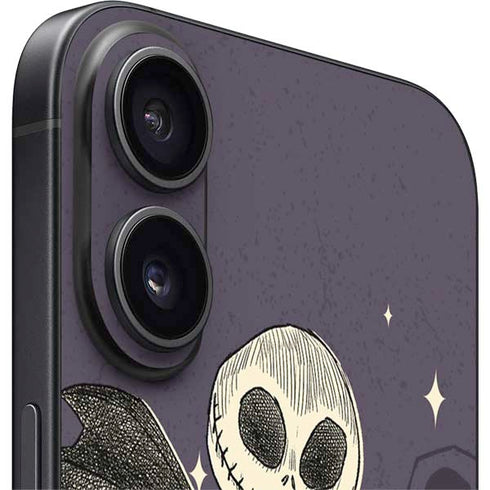 Disney The Nightmare Before Christmas Jack and Sally Art iPhone 16 Skin